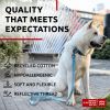 Blue Reflective Cotton Dog Collar Eco Friendly Alt to Nylon Collar for Small Medium and Large Dogs 14-23 inch Neck x 1 inch Wide Pet Collar with