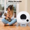 Self Cleaning Litter Box - 2.2lb-23lb Cat Can Use, 100L Automatic Cat Litter Box Self Cleaning, Extra Large for Multiple Cats, Anti-Pinch