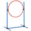 VEVOR Dog Agility Training Equipment 7 PCS Set w/ Hurdles 2 Tunnels Jump Ring