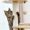 (Do Not Sell on Amazon) Modern Luxury Cat Tree Wooden Multi-Level Cat Tower Cat Sky Castle With 2 Cozy Condos;  Cozy Perch;  Spacious Hammock And