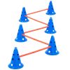 VEVOR Dog Agility Hurdle Cone Set 6 PCS Kit-12 xCones 6 xAgility Rods with Bag