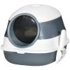 PawHut Cat Litter Box with Lid, Covered Litter Box w/ High Sides, Air Freshener, Large Two-Way Entrance Kitty Litter Box, Foldable, Easy Clean, W