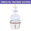 Guipure 2.0L Anti-Cold Cat Water Fountain With Light Notification; Filtered Functional