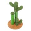(Do Not Sell on Amazon) Cat Scratching Post Cactus Cat Scratcher Featuring with 3 Scratching Poles and Interactive Dangling Ball