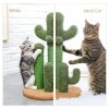(Do Not Sell on Amazon) Cat Scratching Post Cactus Cat Scratcher Featuring with 3 Scratching Poles and Interactive Dangling Ball