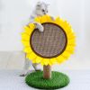 Cat Scratching Post; Cat Scratcher For Indoor Cats; Sunflower Kitten Flower Scratch Board