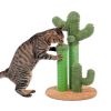 (Do Not Sell on Amazon) Cat Scratching Post Cactus Cat Scratcher Featuring with 3 Scratching Poles and Interactive Dangling Ball