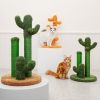 (Do Not Sell on Amazon) Cat Scratching Post Cactus Cat Scratcher Featuring with 3 Scratching Poles and Interactive Dangling Ball