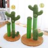 (Do Not Sell on Amazon) Cat Scratching Post Cactus Cat Scratcher Featuring with 3 Scratching Poles and Interactive Dangling Ball