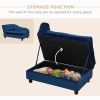 PawHut Luxury Fancy Dog Bed for Small Dogs with Hidden Storage, Small Dog Couch with Soft 3" Foam, Dog Sofa Bed, Cushy Dog Bed