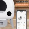 Self Cleaning Litter Box - 2.2lb-23lb Cat Can Use, 100L Automatic Cat Litter Box Self Cleaning, Extra Large for Multiple Cats, Anti-Pinch