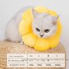 Puppy & Cat Plush Floral Shape Soft Elizabethan Adjustable Collar For Cat Wound Healing Protective