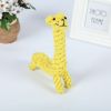 Natural Jute Dog Chewing Rope For Dental Tough With Cute Animals Fruit Eco-Friendly Knot
